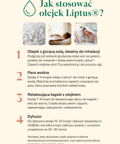 Instrukcja stosowania Olejek Liptus z miętą, tymiankiem, eukaliptusem i oregano