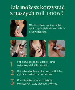 Instrukcja stosowania roll-onów z naturalnymi olejkami eterycznymi K. Hebda – wąchanie, aplikacja, relaks