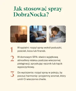 Jak stosować Spray DobraNocka K. Hebda – naturalny aromaterapeutyczny spray do sypialni i relaksu