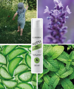 Główne składniki żelu po ukąszeniach Nutta® – aloes, panthenol i lawenda