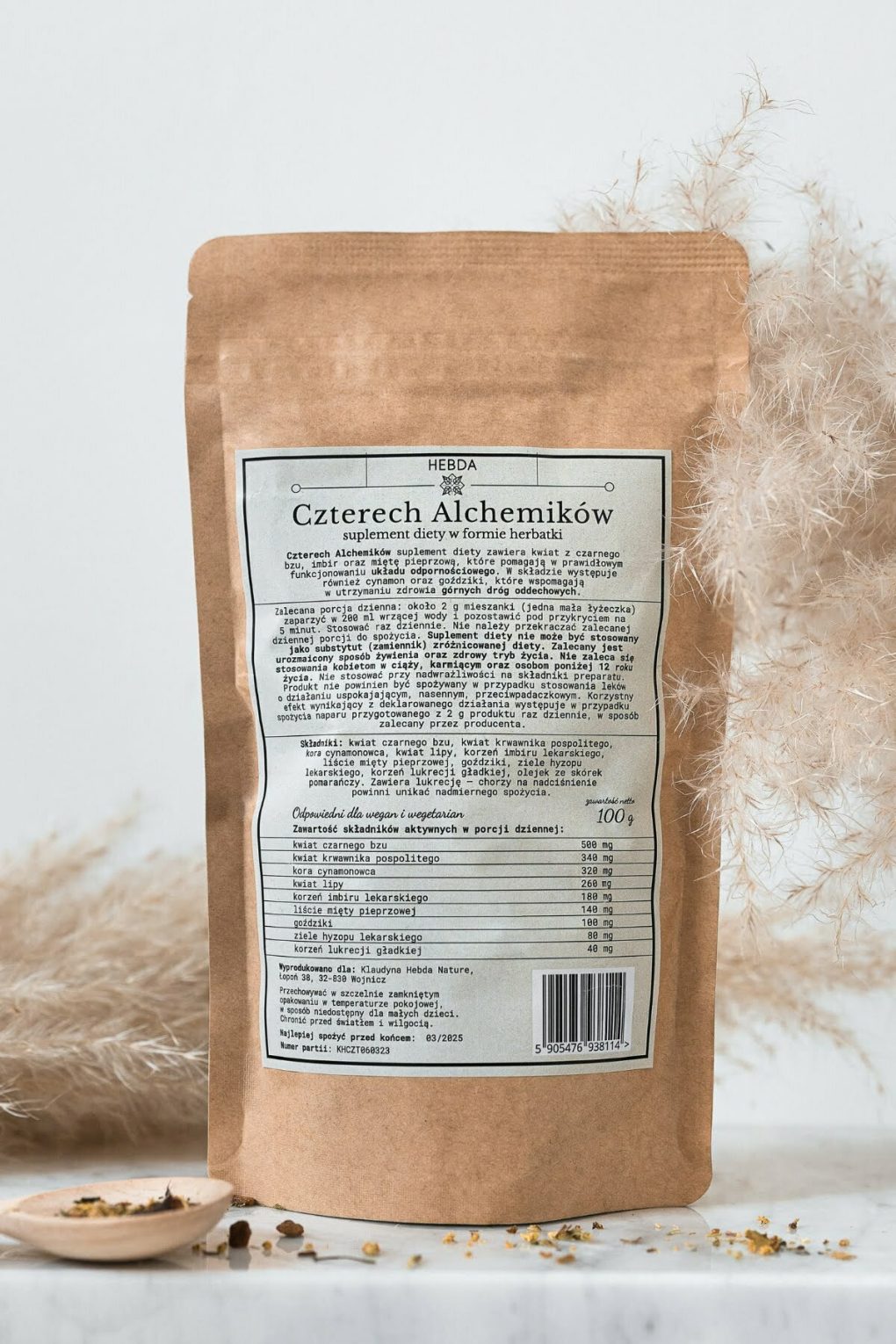 Herbatka Czterech Alchemików zapas 100g