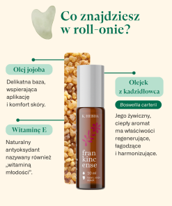 Roll-on Frankincense K. HEBDA – składniki: olejek kadzidłowy, jojoba, witamina E