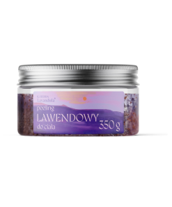 Lawendowy peeling cukrowy K. Hebda Lavandula – packshot na białym tle