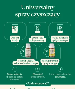 Przepis na uniwersalny spray czyszczący z olejkami eterycznymi