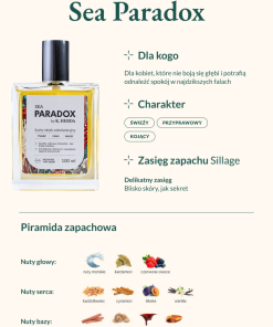 Suchy olejek Sea Paradox – karta produktu z właściwościami i opisem zapachu