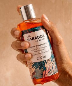 Olejek pod prysznic Sea Paradox od Klaudyny Hebdy – delikatna emulsja „oil to milk” pod prysznicem