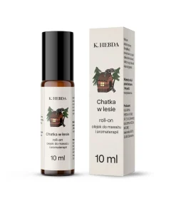 Roll-on Chatka w lesie K. Hebda 10 ml – olejek do masażu i aromaterapii o autentycznym leśnym zapachu