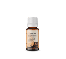 Ciemna buteleczka 15ml zawierająca naturalny olejek goździkowy K. Hebda o ciepłym, korzennym aromacie.