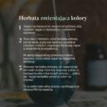 Herbatka Na dobry sen Klaudyna Hebda przedstawiona w instrukcji przygotowania naparu zmieniającego kolory w naturalny sposób.
