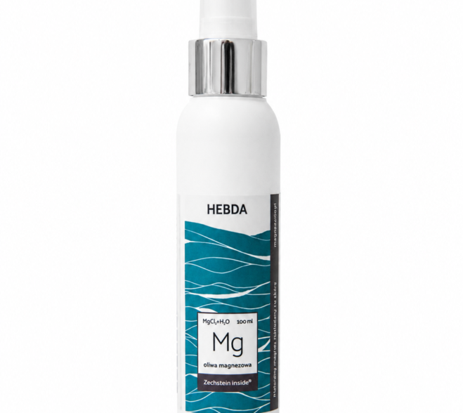 Oliwa Magnezowa K. Hebda 100 ml w sprayu z naturalnym chlorkiem magnezu Zechstein Inside®