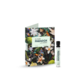Packshot próbki perfum Flower Paradox na białym tle – elegancki, kwiatowo-przyprawowy zapach