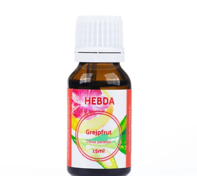 Olejek Grapefruitowy K. Hebda 15 ml – naturalny olejek eteryczny z grejpfruta