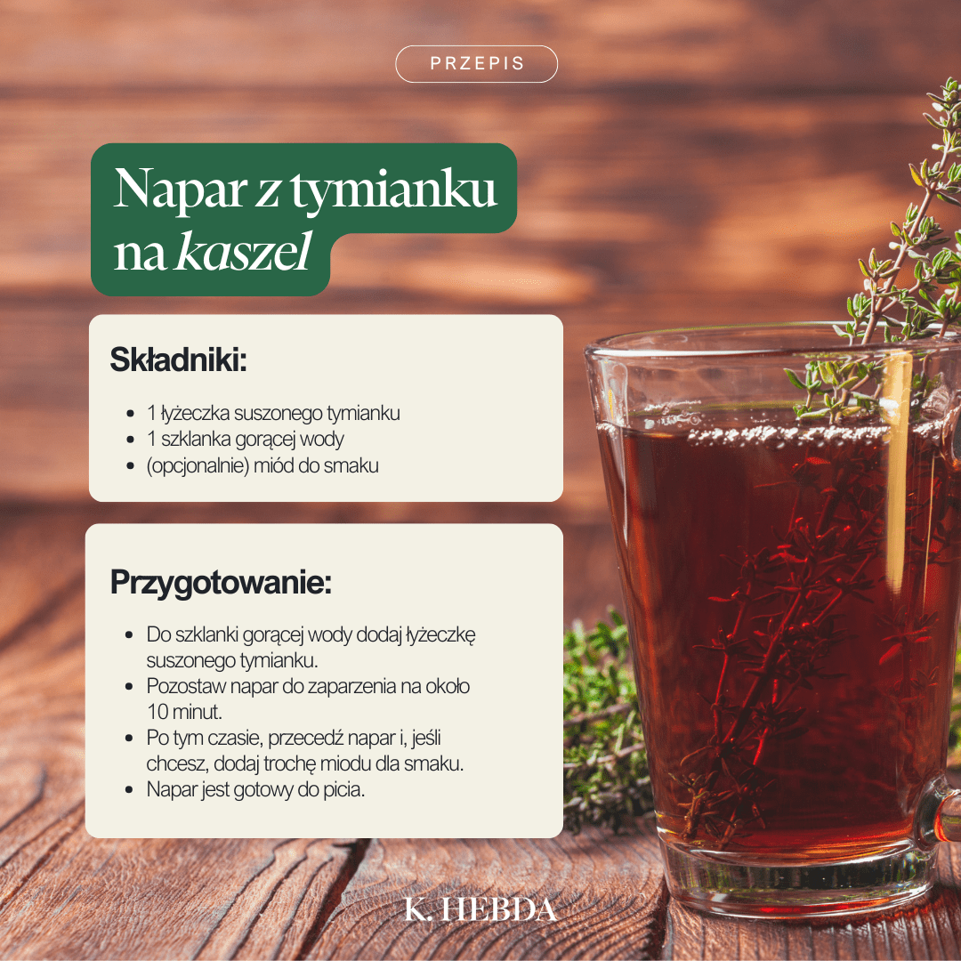 Napar z tymianku na kaszel