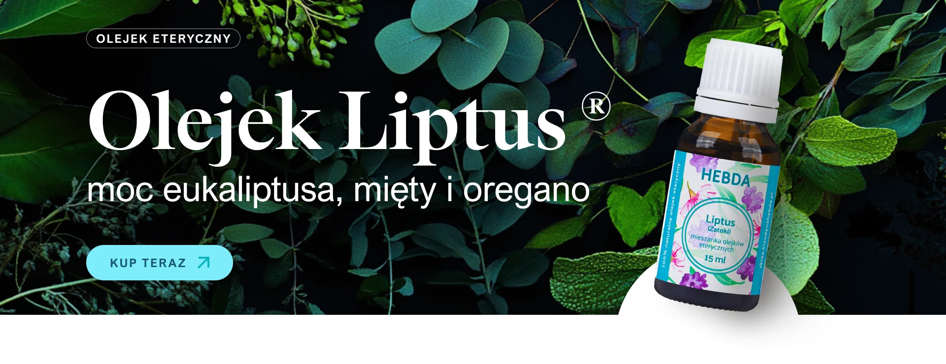 Olejek Liptus z eukaliptusem, oregano i miętą
