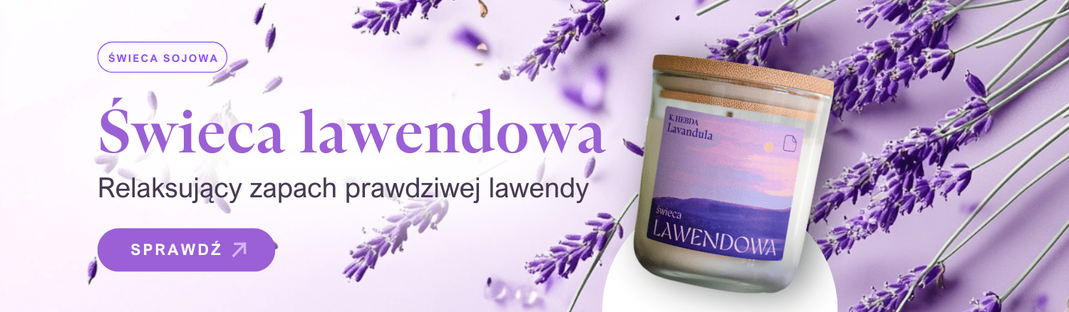 Świeca lawendowa