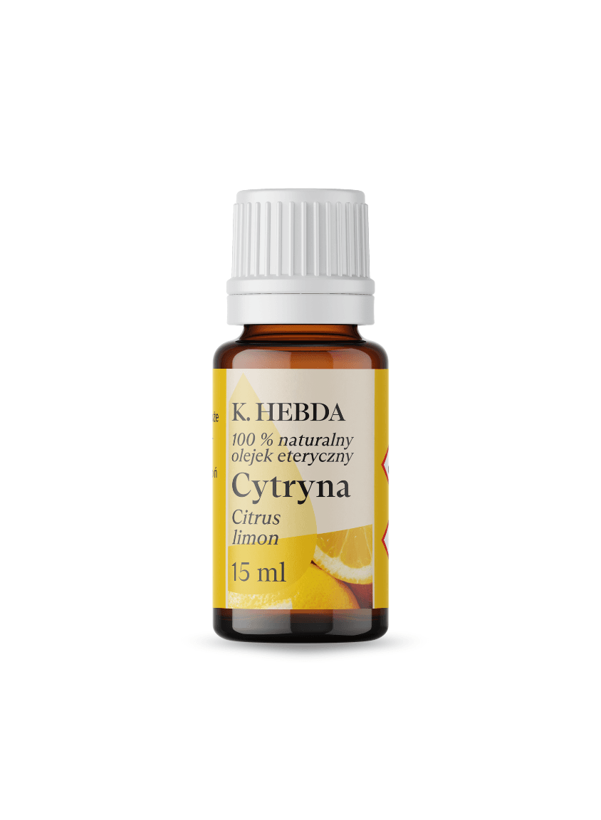 Olejek eteryczny Cytrynowy K. Hebda 15 ml – naturalny, świeży zapach cytryny