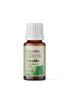 Olejek eteryczny Paczula 15 ml – Klaudyna Hebda, szklana butelka na białym tle