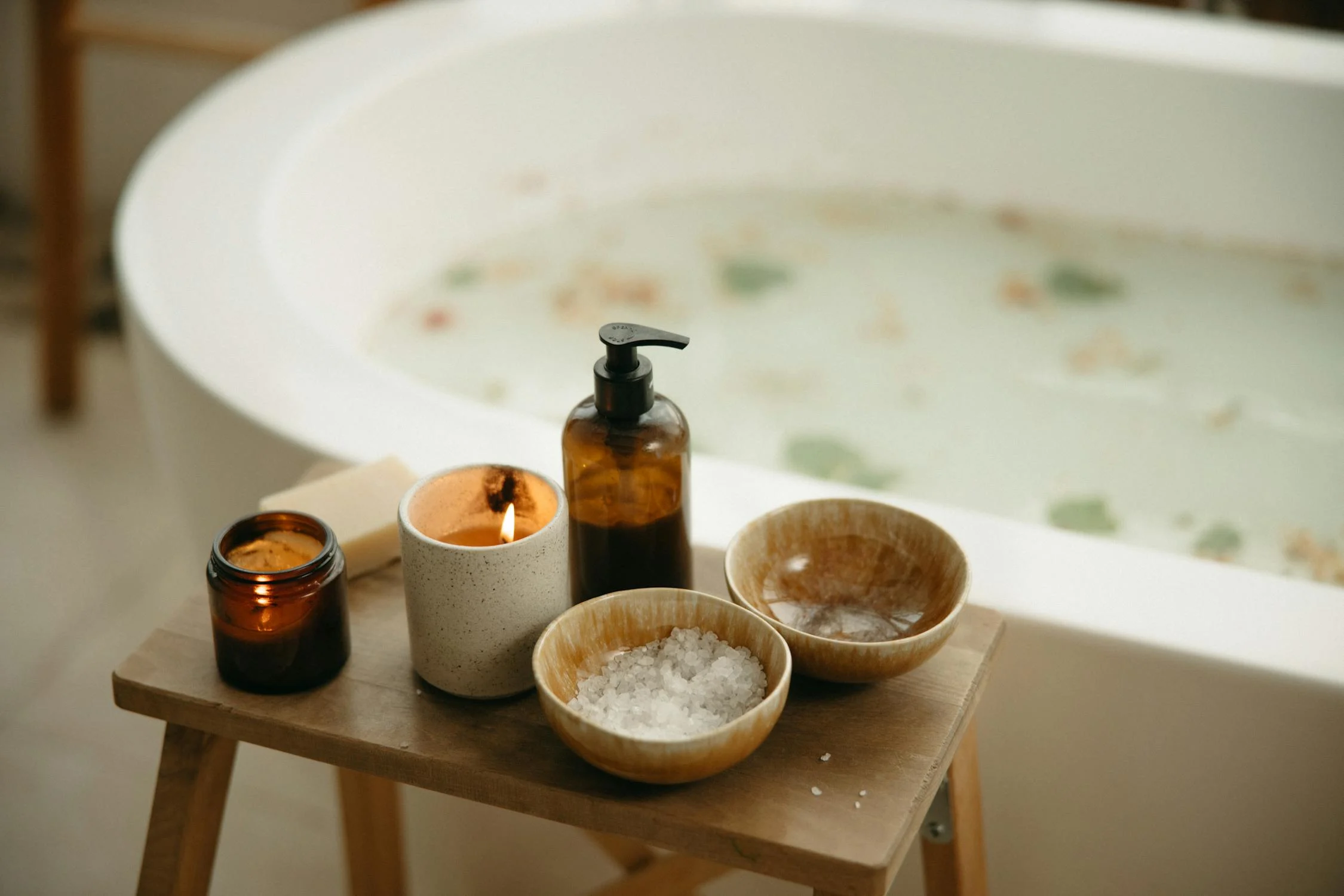 Relaksująca kąpiel w domu