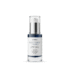 Zdjęcie produktowe packshot: rozświetlające serum do twarzy Blue Tansy + Vitamin C w szklanej butelce z pipetą na czystym, białym tle – pielęgnacja w duchu skinimalizmu.