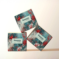 Luksusowe morsko-turkusowe opakowania kartonowe z motywem koralowców perfum Sea Paradox by K. Hebda 50 ml.