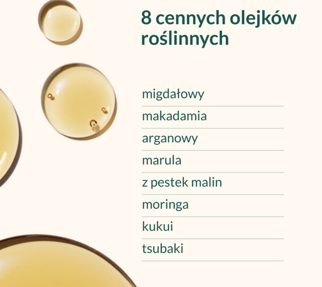 Lista 8 drogocennych olejów roślinnych wchodzących w skład naturalnego suchego olejku Flower Paradox by K. Hebda.