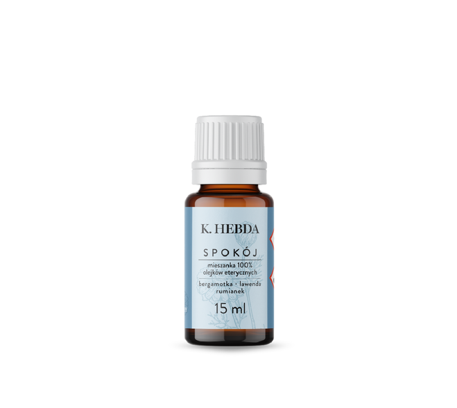 Mieszanka olejków eterycznych Spokój 5 ml K. HEBDA – naturalne wsparcie relaksu i spokojnego snu